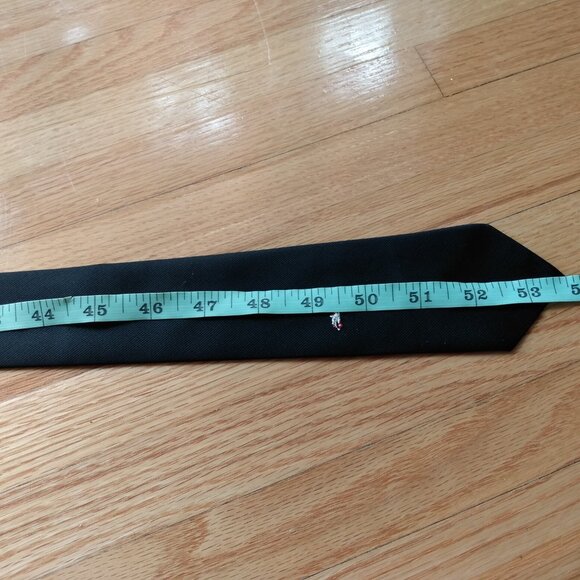 Vintage MG Roadster Cars Skinny Tie by Frame 2.5" Wide Black Embroidered Morris - Picture 14 of 16